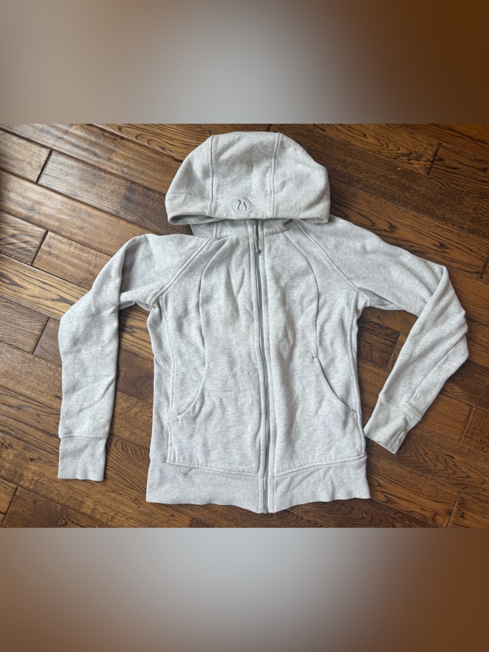Lululemon Scuba Full Zip Hoodie Heather Grey Classic M